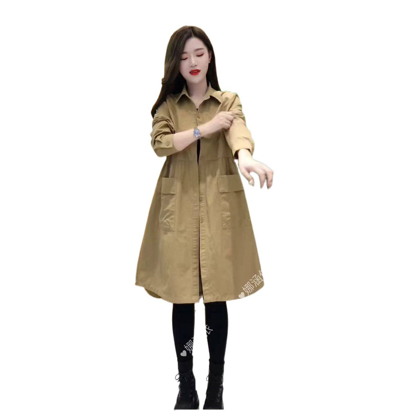 衬衫风衣中长款2025新款韩版时尚宽松洋气百搭薄款外套女|undefined