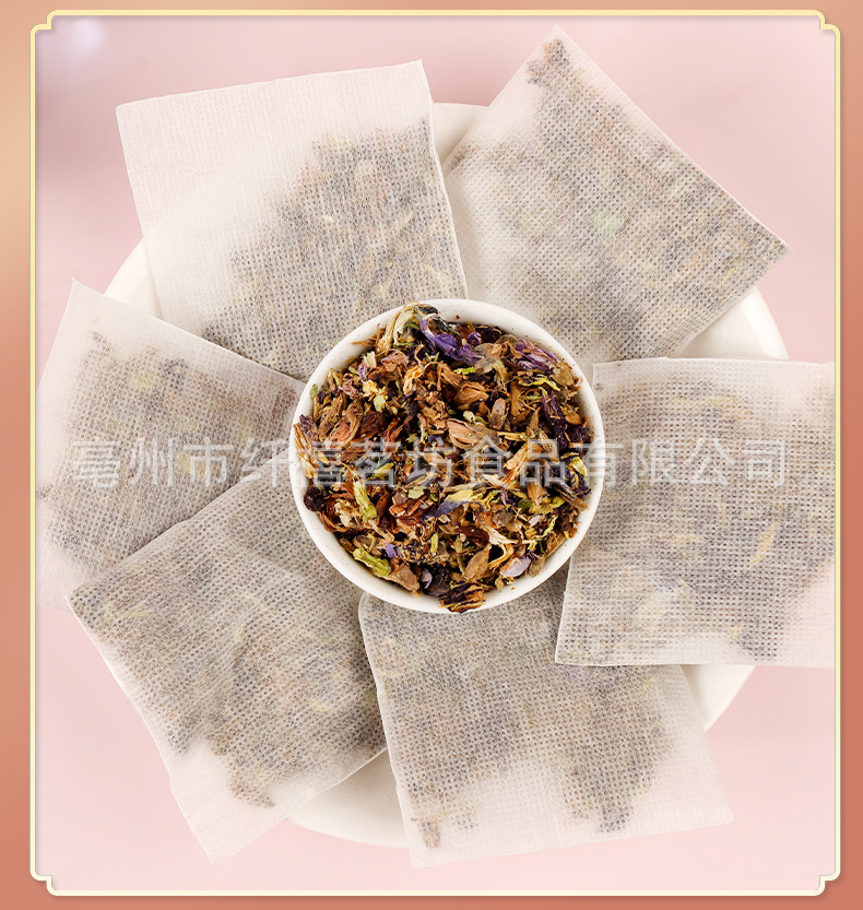 Butterfly Pea Flower Tea Bags Lan Hu Die 2g x 30 Bags Dried Clitoria Ternatea Herbal Infusion for Daily Brewing in use