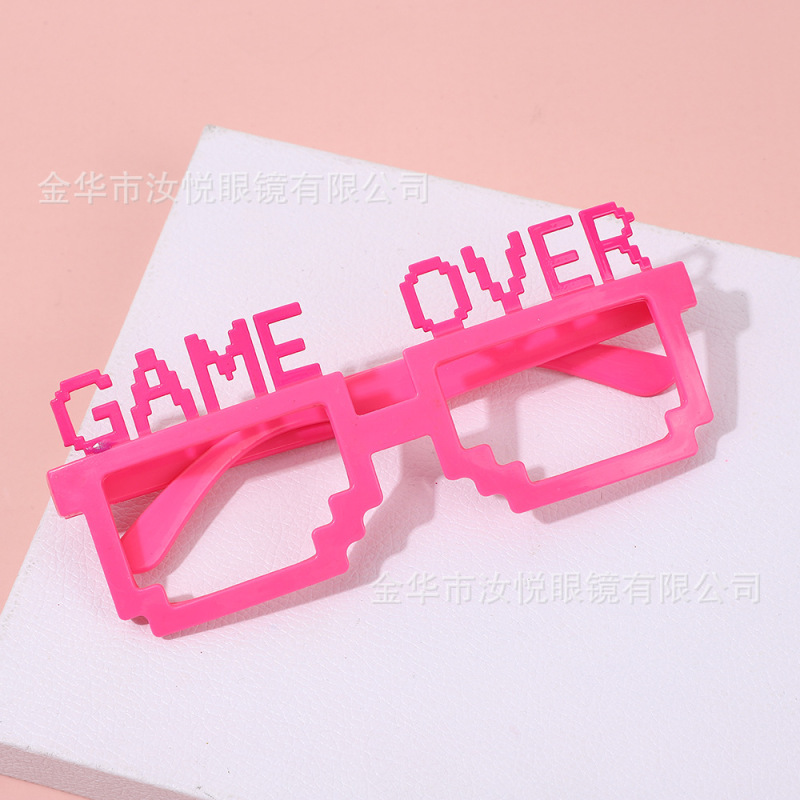 クリエイティブなパーソナライズされたレターシェイプメガネクロスボーダー面白いメガネ誕生日ダンス写真装飾小道具パーティーメガネ|undefined