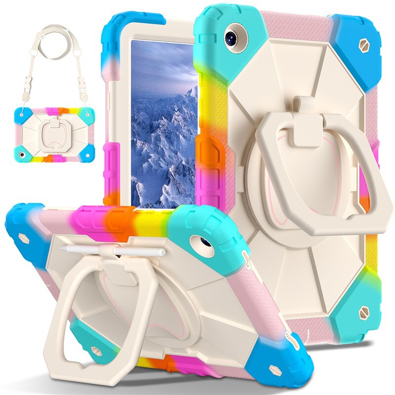 Cross-Border Applicable Samsung A11+ 11inch Tablet Case with Contrasting Color, Portable, Rotating, Anti-Drop A9Plus Protective Case A9 Shell Cross-Border Applicable Samsung A11+ 11inch Tablet Case with Contrasting Color, Portable, Rotating, Anti-Drop A9Plus Protective Case A9 Shell