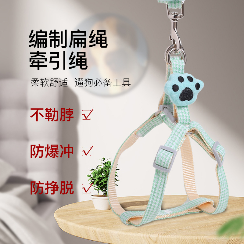 Correa para mascotas Petpet Beibei, conjunto de arnés y correa para mascotas, correa para perros, correa para gatos, gran cantidad en stock, retráctil.