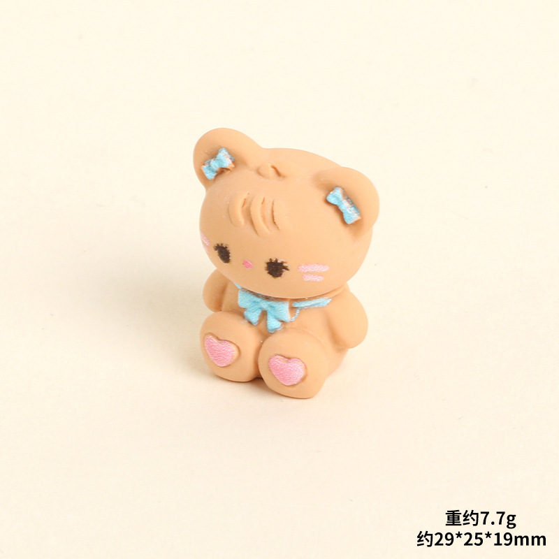 かわいい漫画の子猫、子犬、ウサギ、動物クリーム接着剤 DIY 樹脂アクセサリーデスクトップ車の装飾品|undefined