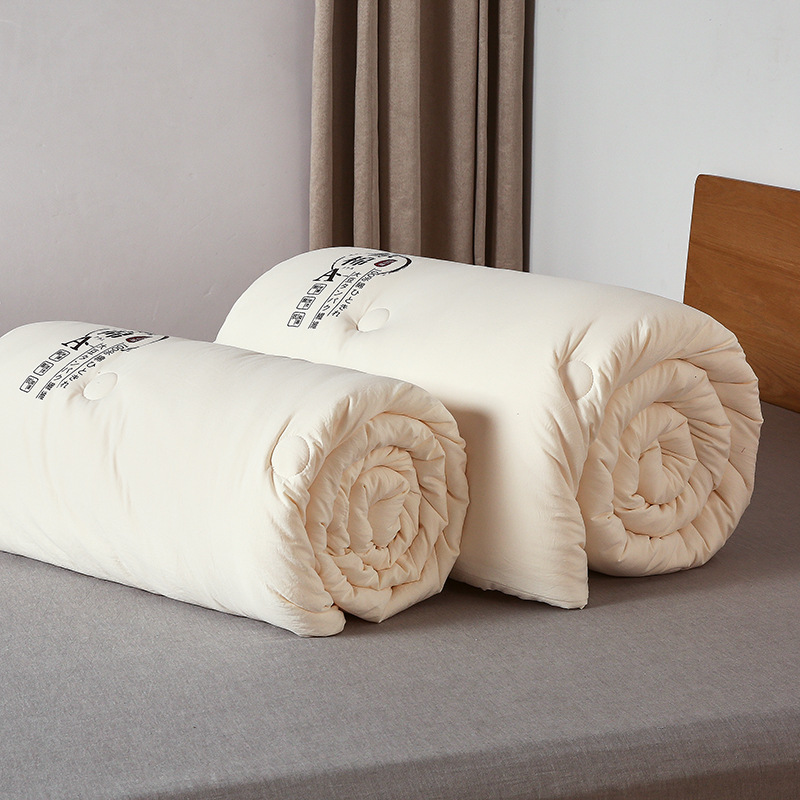 생면 대두 섬유 이불 우유 화이트