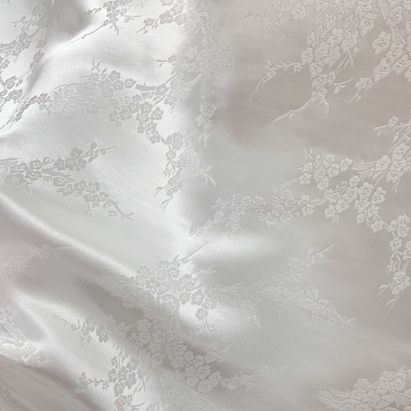 seda jacquard seda humana Mei Kai Wufu2024 nuevo producto 30MM140CM camisa cheongsam vestido FD6378