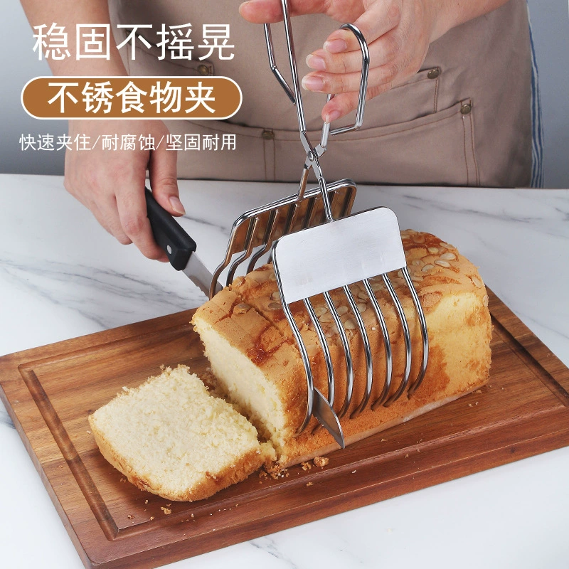 Зажим для еды из нержавеющей стали, слайсер для колбасы, зажим для нарезки мяса, зажим для колбасы, зажим для хлеба, зажим для колбасы
