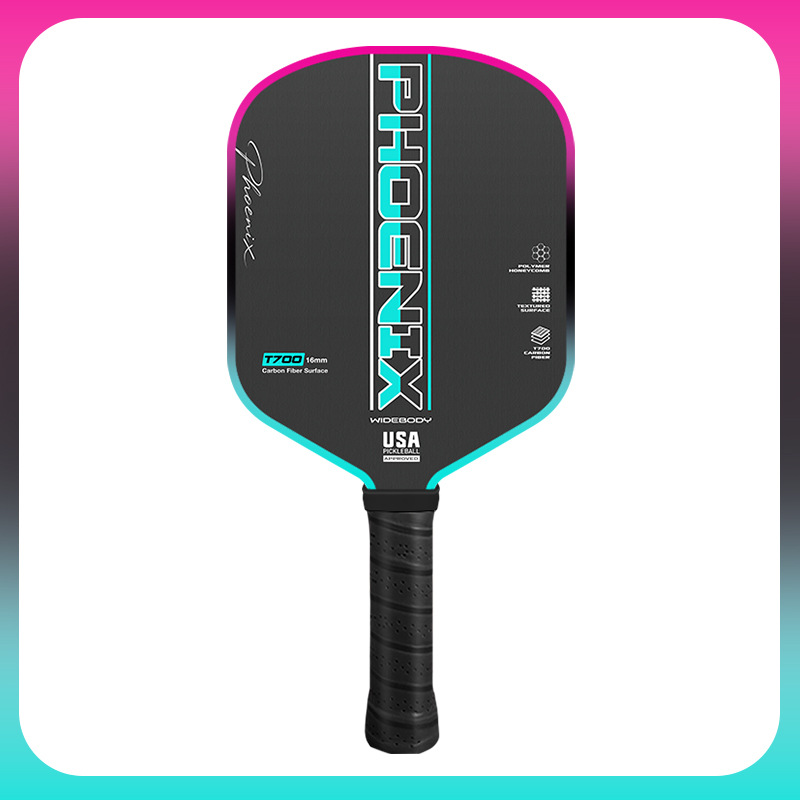 Pickleball paddle T700 carbon fiber, professional full set for beginners, WIDEBODY paddle type
