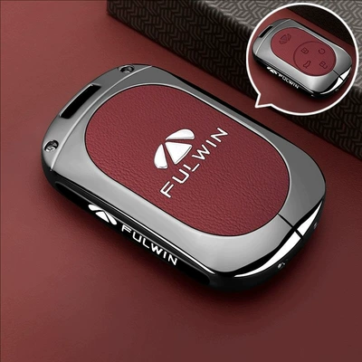 Static Rod/Key Bag T9 Key Cover 25/2025 - red-leather-single-shell