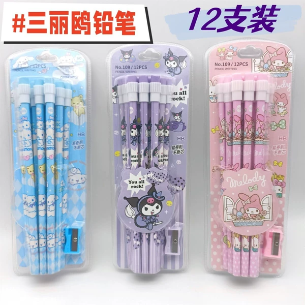 109 three mixed 12 pencils