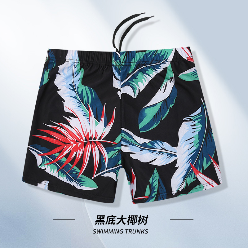 Troncos de natación para hombres fábrica al por mayor para adultos más tamaño sueltos y transpirables vacaciones en el mar anti-vergüenza bañador de aguas termales