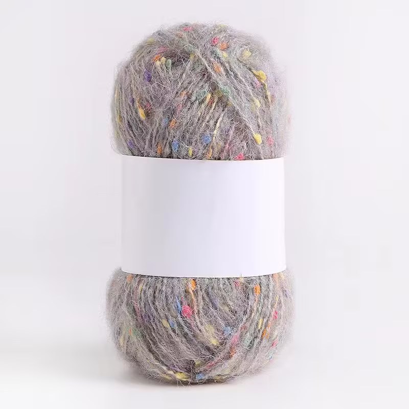 Doudou hilo hilo de bufanda hilo de lana punto de color mohael hilo tejido a mano diy arco iris tenis de mesa hilo mixto hilo de punto de pareja