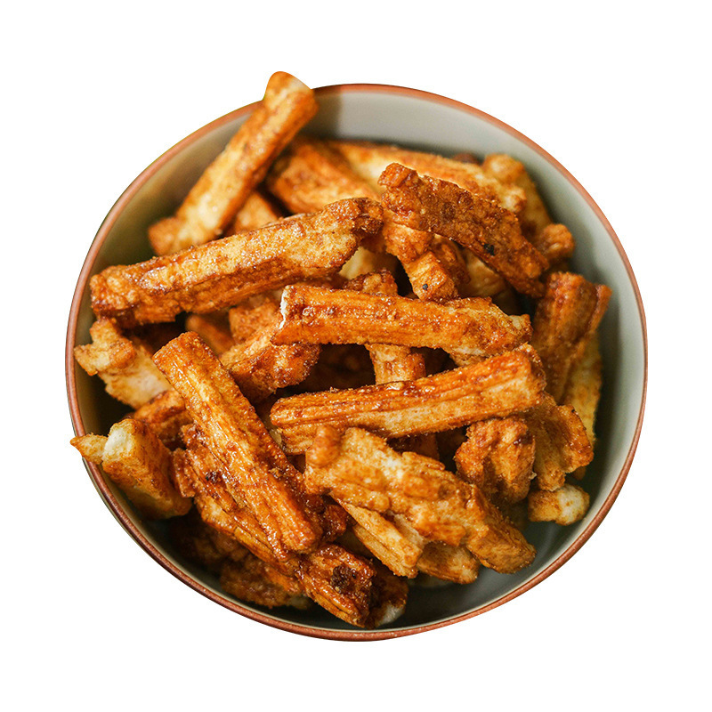 敲酥脆 脏脏年糕条 红糖味米香四溢 比爆米花好吃 休闲零食等一味|undefined