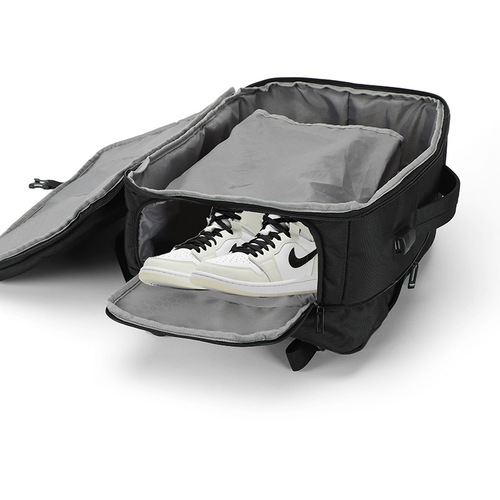 Expandable Dual-Shoulder Backpack Custom LOGO Large Capacity 39L Independent Shoe Compartment 17-inch Nylon Laptop Bag