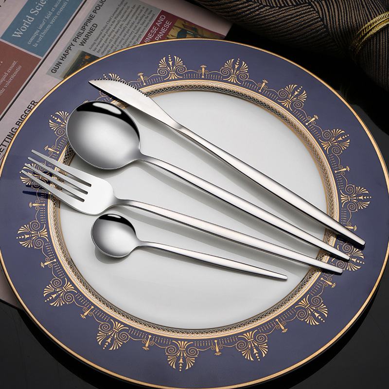 百仕達はステンレス家庭用ナイフフォークスプーンセットホテル食器洋食ナイフステーキナイフ食器卸売りが望ましい|undefined