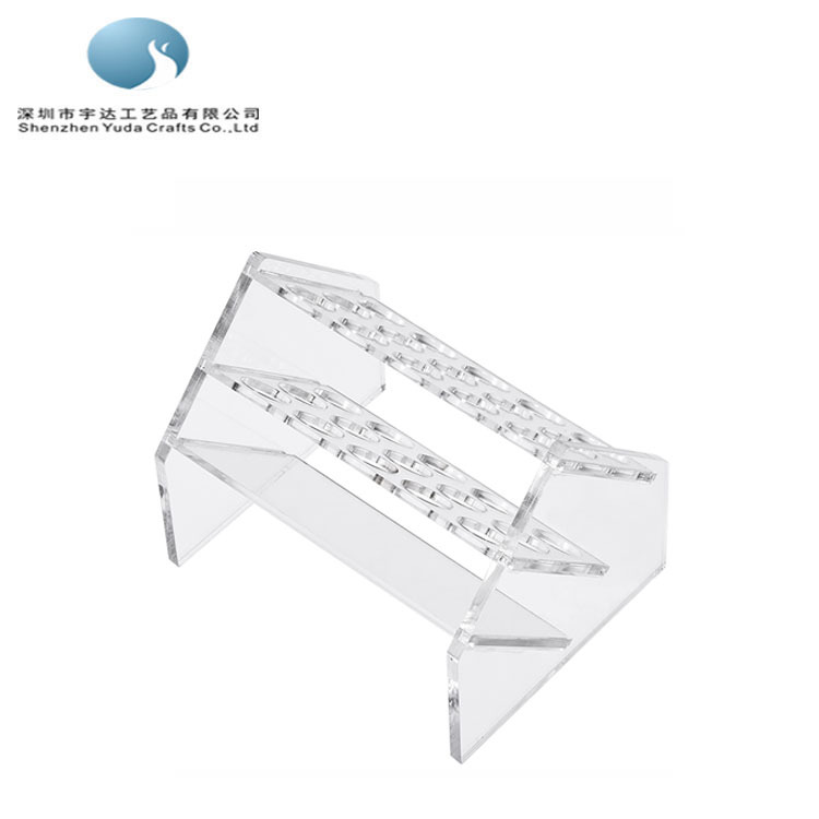 实力工厂亚克力比色管架30孔透明35x10x8cm离心管架 实验室试管架