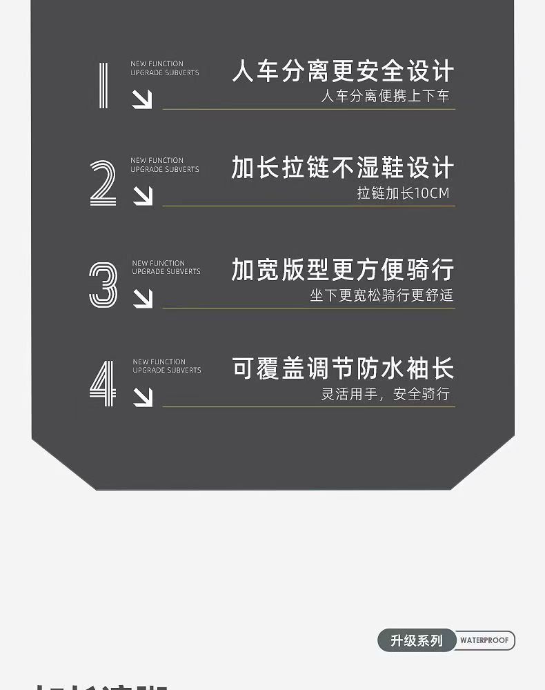 New Adult Raincoat Long Full-Body Heavy Rain Protection Men's Delivery Rider Electric Vehicle Single Person Women's Rain Cape