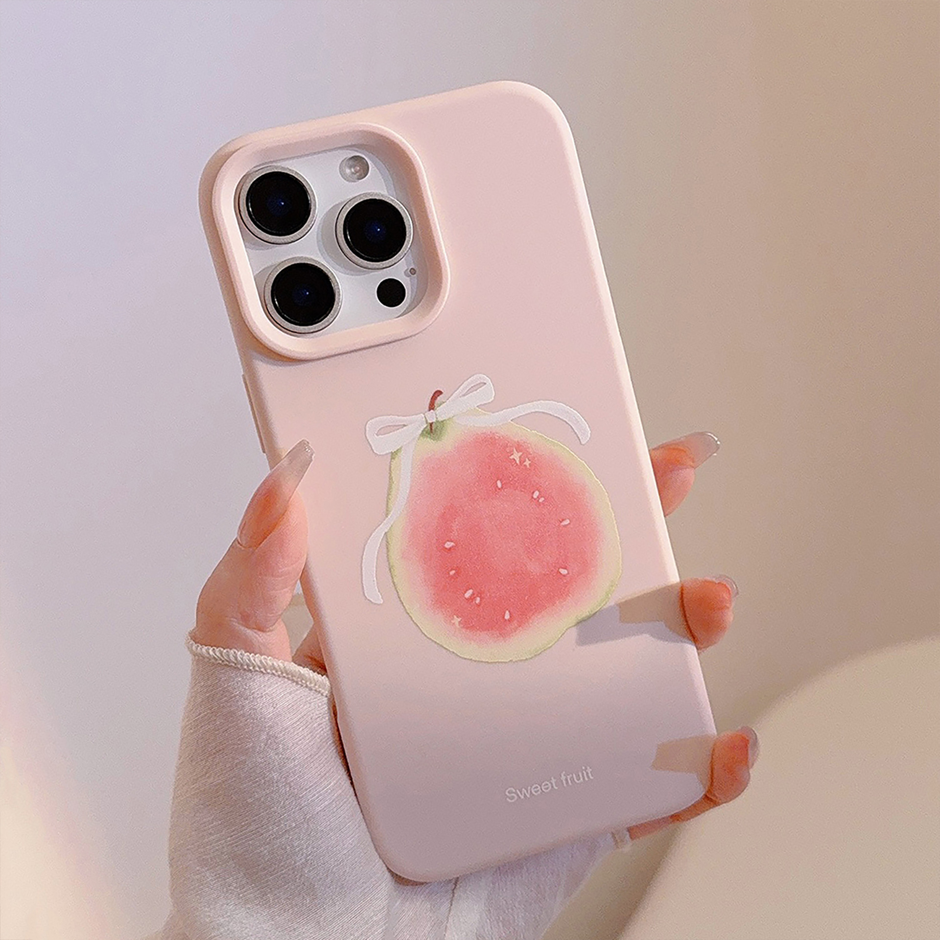 Summer Sweetheart Guava Fruit Apto iphone16ProMax Apple 15 Funda para teléfono móvil 14 Girl 13 Soft 15PM