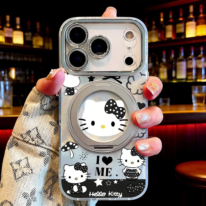 Suitable for Apple 17/17Promax Mobile Phone Case Kt Female 360 Rotation Stand 16Pro Pivot Case Iphone14 Suitable for Apple 17/17Promax Mobile Phone Case Kt Female 360 Rotation Stand 16Pro Pivot Case Iphone14