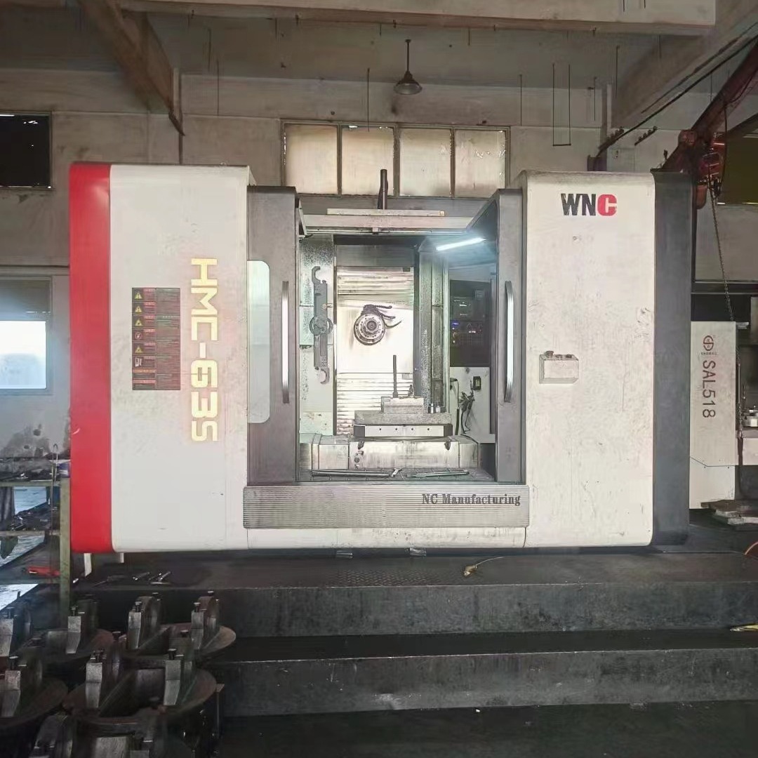 转让二手威诺克HMC-63S卧式加工中心主轴转速6000发那科Oi-MF Plu