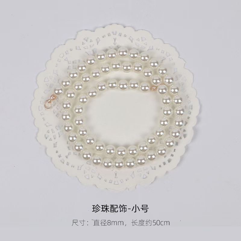 Día de san valentín ramo de cadena de perlas de imitación con cuentas flor accesorios de embalaje material decorativo bricolaje joyería de perlas florales