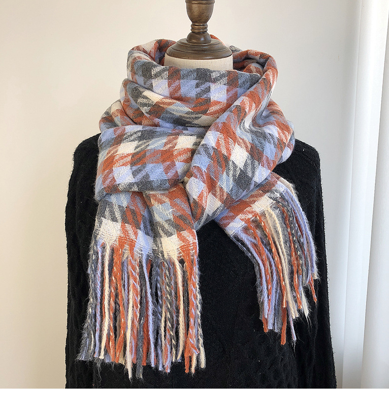Women's Classic Style Color Block Imitation Cashmere Printing Scarf display picture 1