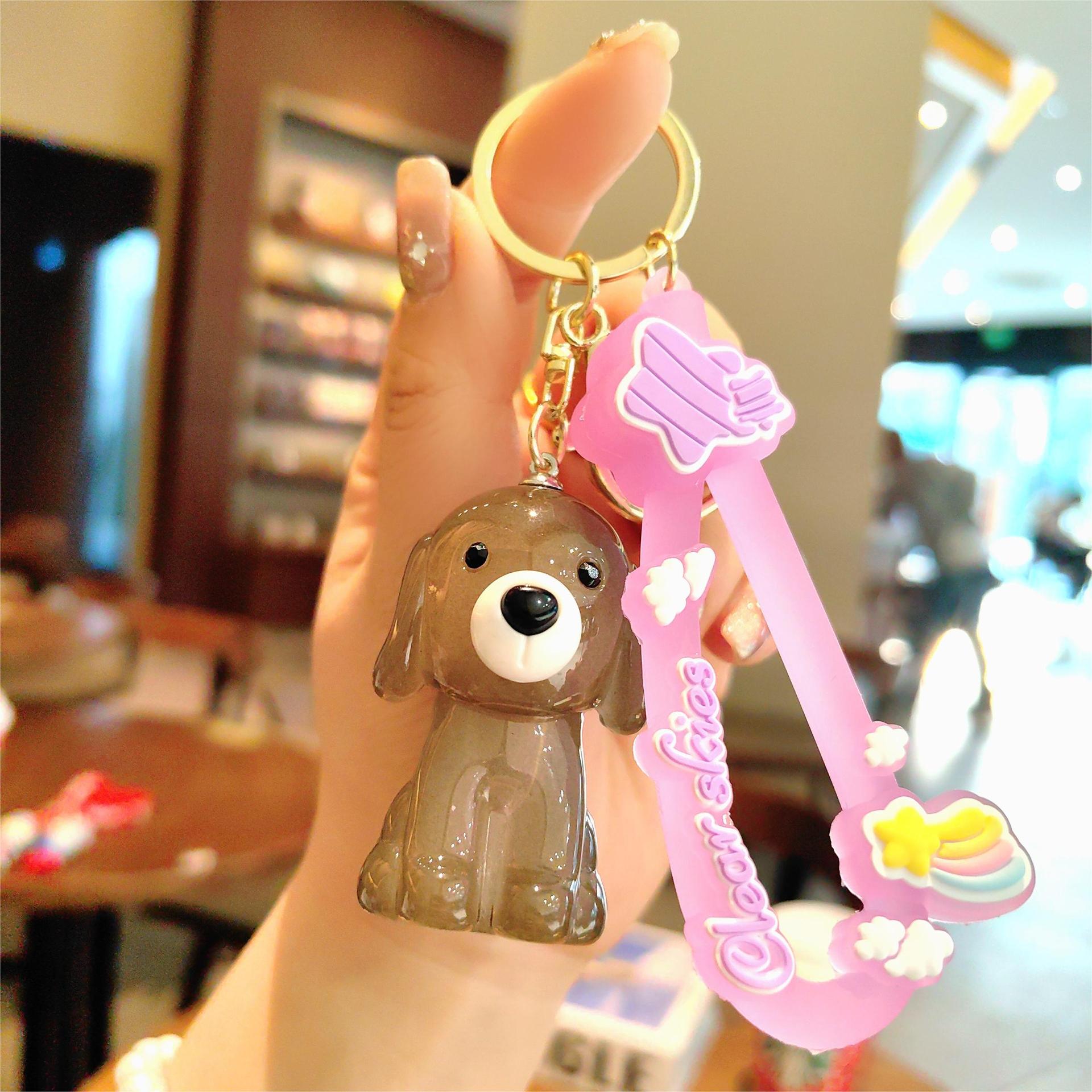 Cute Style 1 Piece Cute Dog Acrylic Unisex Bag Pendant Keychain