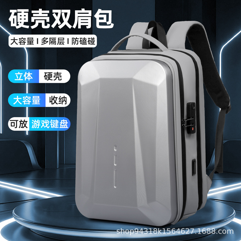Fashionable and High-End Men's Anti-Theft Large-Capacity Six-Airbag Protective Laptop Simple Versatile Computer Bag