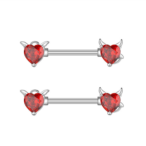European and American cross-border e-commerce new zircon breast ring breast nail piercing jewelry online wholesale