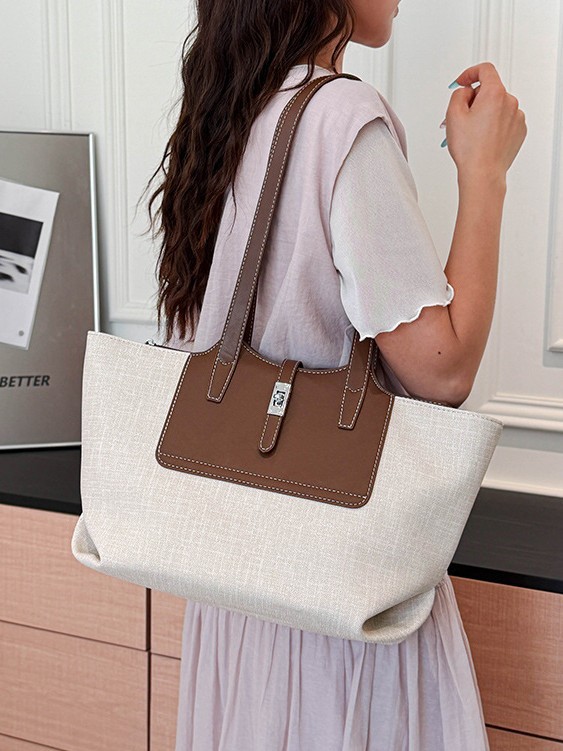 Bolsas para mujeres 2026 comercio exterior nueva moda versátil brazo bolsas de hombro nicho color de gran capacidad de transporte