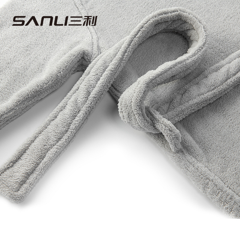 [Preventa] Sanli toallas bata de baño para niños bata de dibujos animados bata de baño con sombrero bata de coral terciopelo ropa para el hogar pijamas para hombres y mujeres