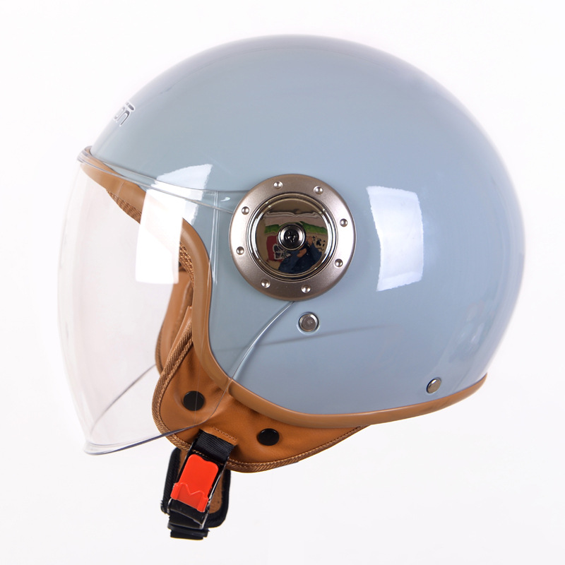 Retro 3C casco certificado para hombres y mujeres invierno Universal medio casco cubierto motocicleta eléctrica todos los adultos casco de montar