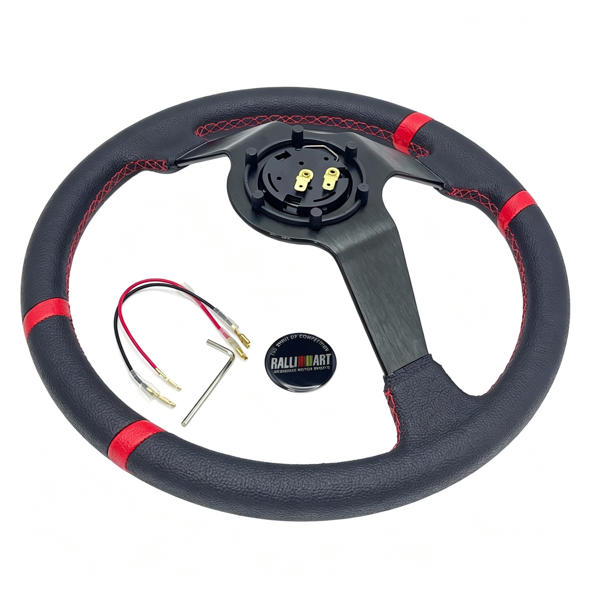 14inch Ralliart Car Modified Deep Concave Steering Wheel, Beidou Star Lancer Wing God Universal Sports Steering Wheel