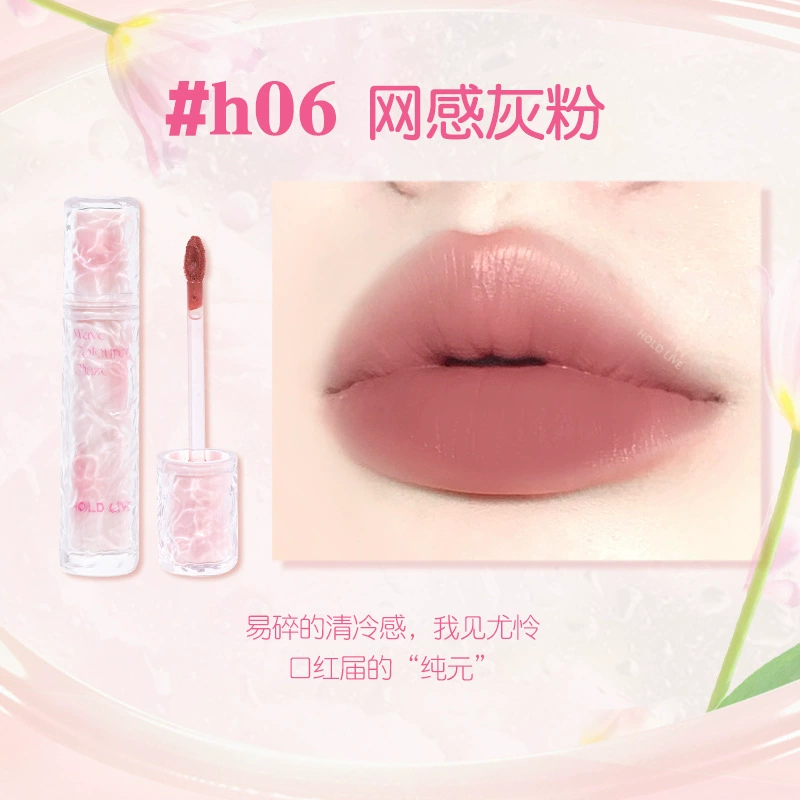 Lip Mud HOLD LIVE HL658, матовая бархатная жидкая помада, лёгкое стойкое тонирование