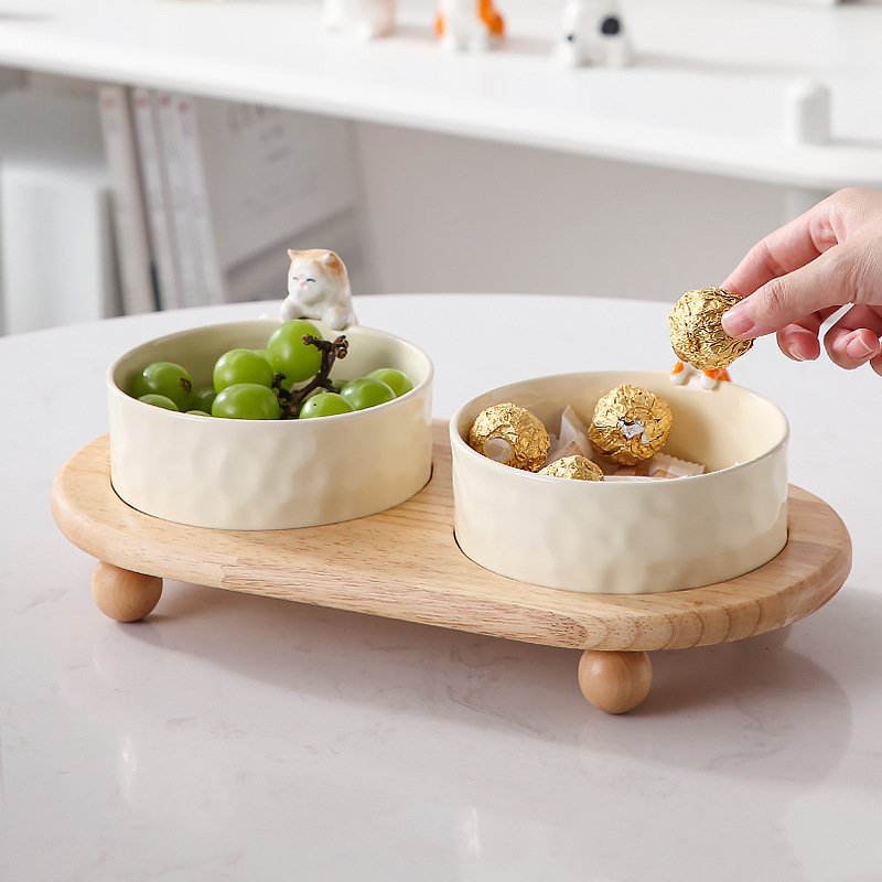 Entrada llave de entrada cerámica Shiba Inu gato lindo salón Mesa café zapato cosméticos joyería almacenamiento Tazón