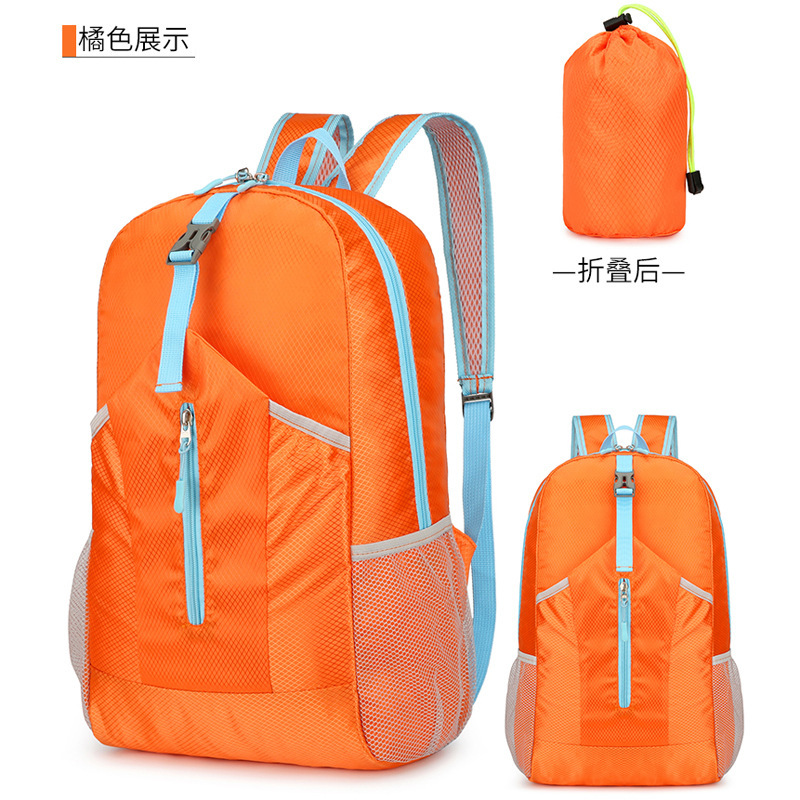 New large-capacity backpack men's and women's foldable storage bag ultra-light water-repellent hiking bag wholesale