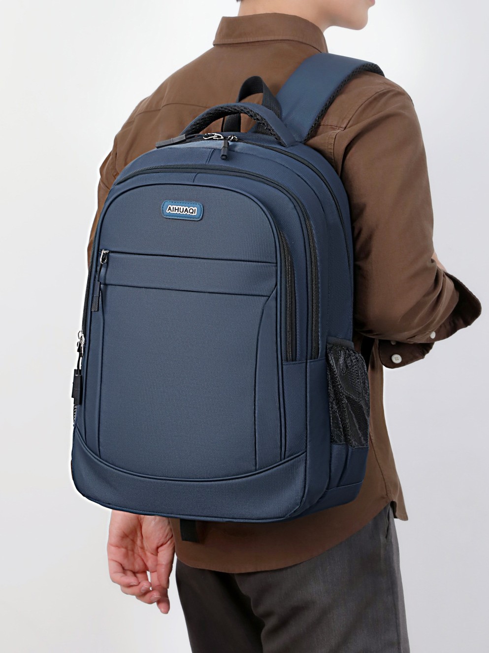 Mochila para Laptop de Negocios Tela de Oxford Transpirable para Viajes de Negocios