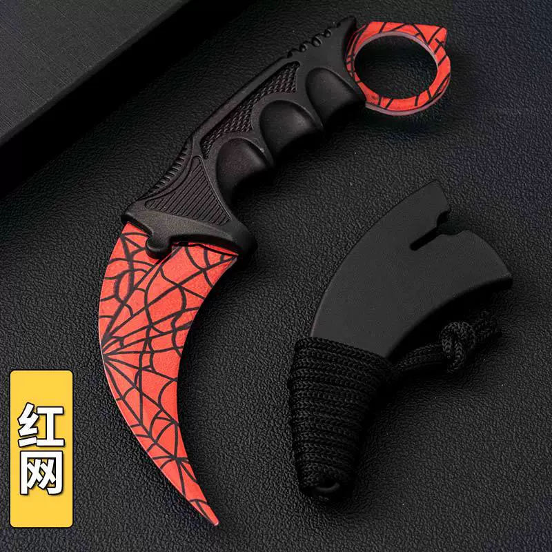 Фабричная оптовая продажа нож-пасть CSGO для тренировки выживания, многофункциональный уличный прямой нож