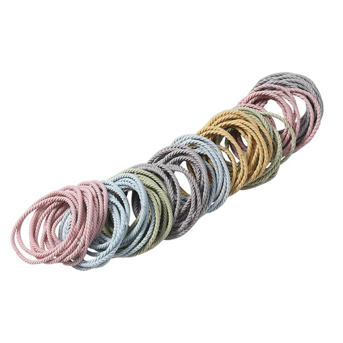 Elastic fine black hair tie basic simple rubber band hair tie for women, hair clip for tying hair