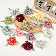 仿真6cm森系牡丹花头diy花环胸花材料汉服古风手工头饰发饰配件