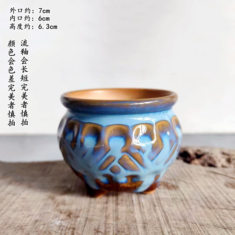 植木鉢の小さい新商品の缶のアイデアの磁器の缶の多い陶磁器の肉のミニ陶のレトロな家庭の陶磁器のたらいの園芸の太い新しいです。|undefined