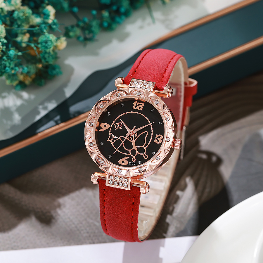 New style diamond embellished lace temperament full of stars and butterfly pattern women's quartz watch at low price_voghion.com