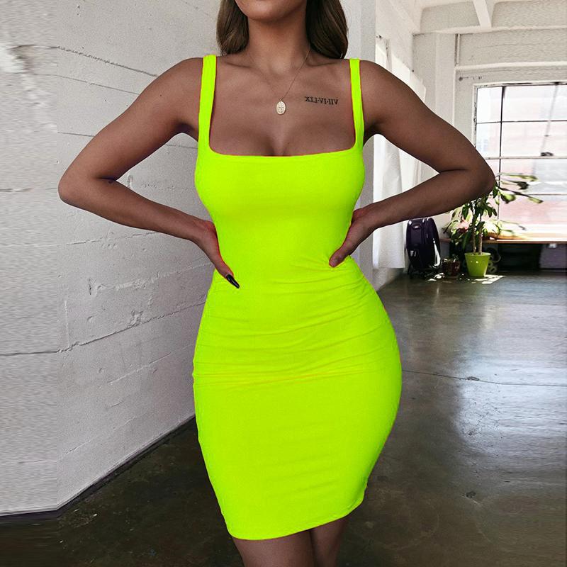 Off Shoulder Mini Bodycon Summer Dress W...