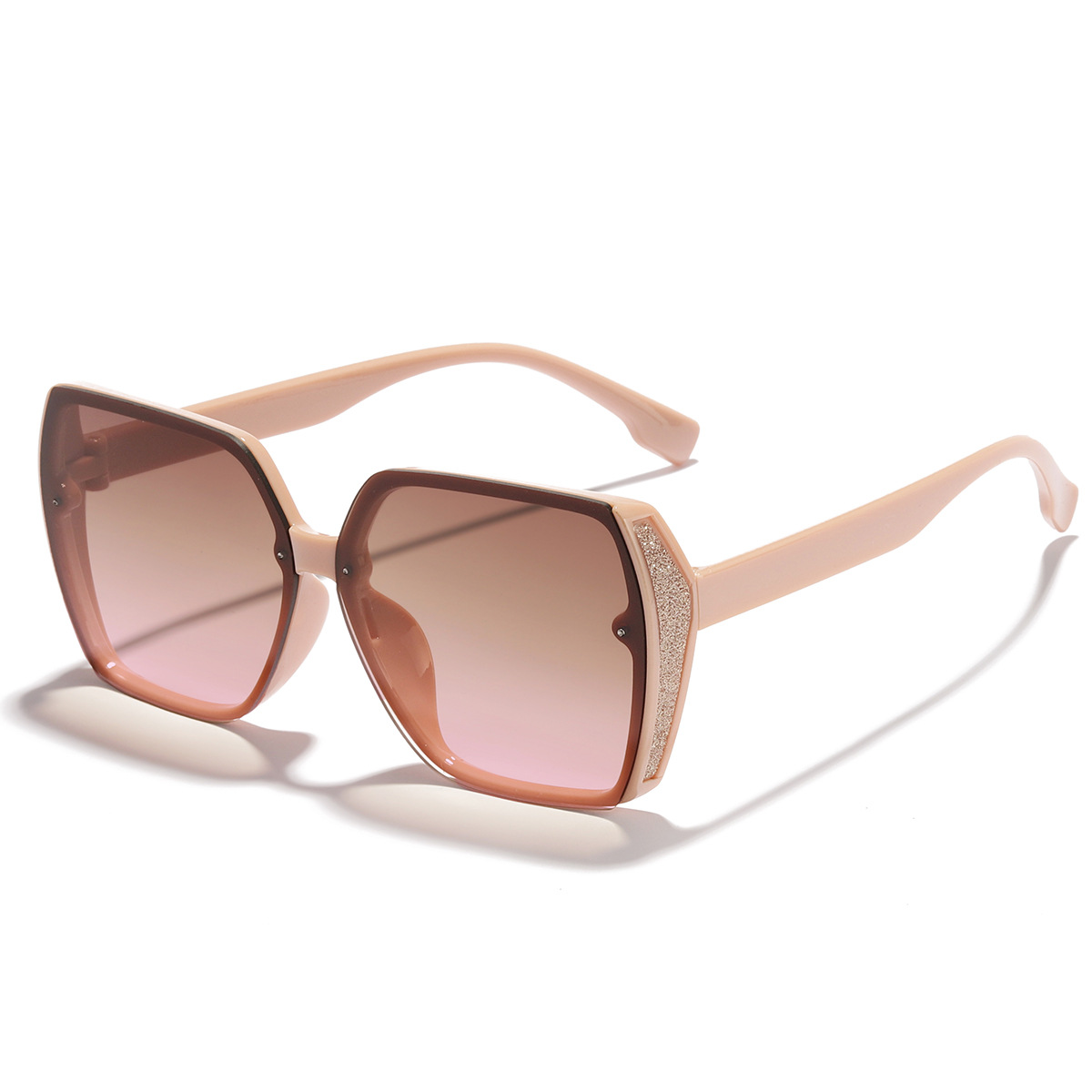 2022 Nueva celebridad de Internet mismo estilo gafas de sol personalidad europea y americana ins estilo gafas de sol mujeres de moda gran marco gran cara adelgazante 90949