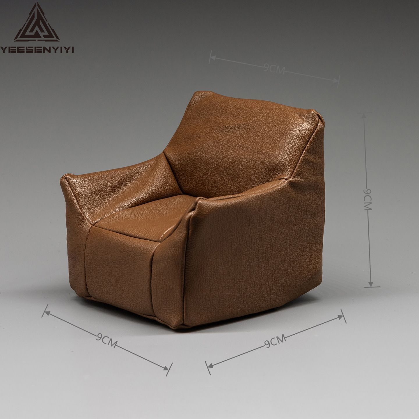 A brown sofa