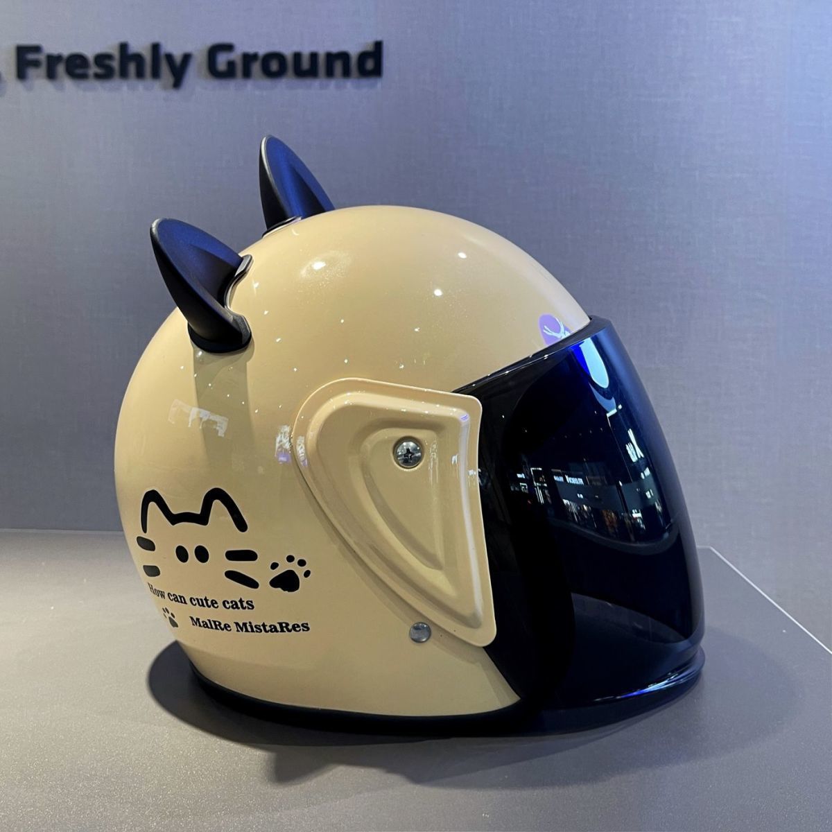 Winter Electric Motorcycle Helmet 3C Certified Cat Ear