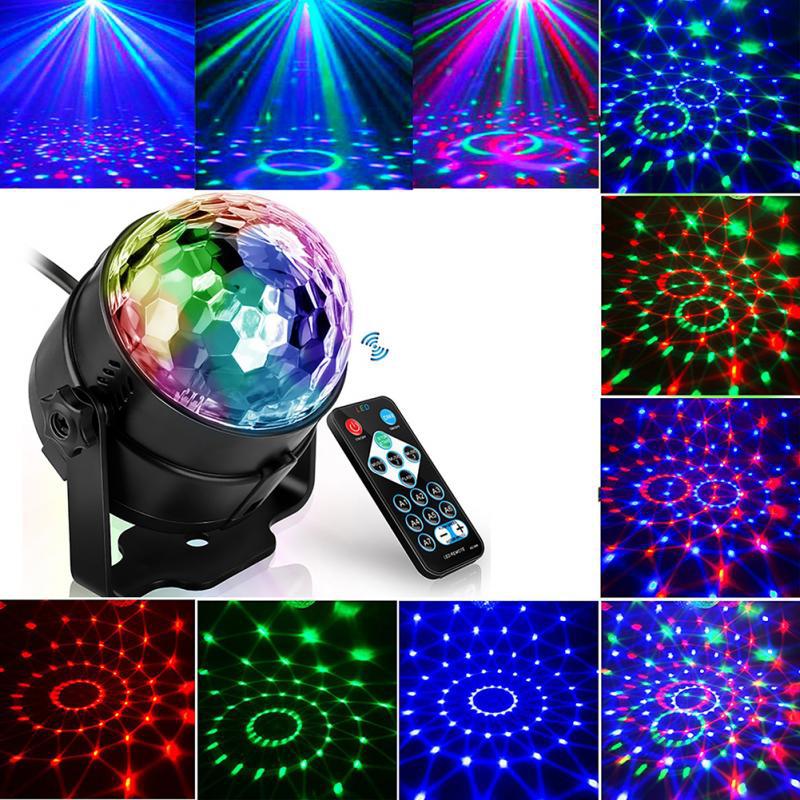 Remote control LED crystal magic ball li...