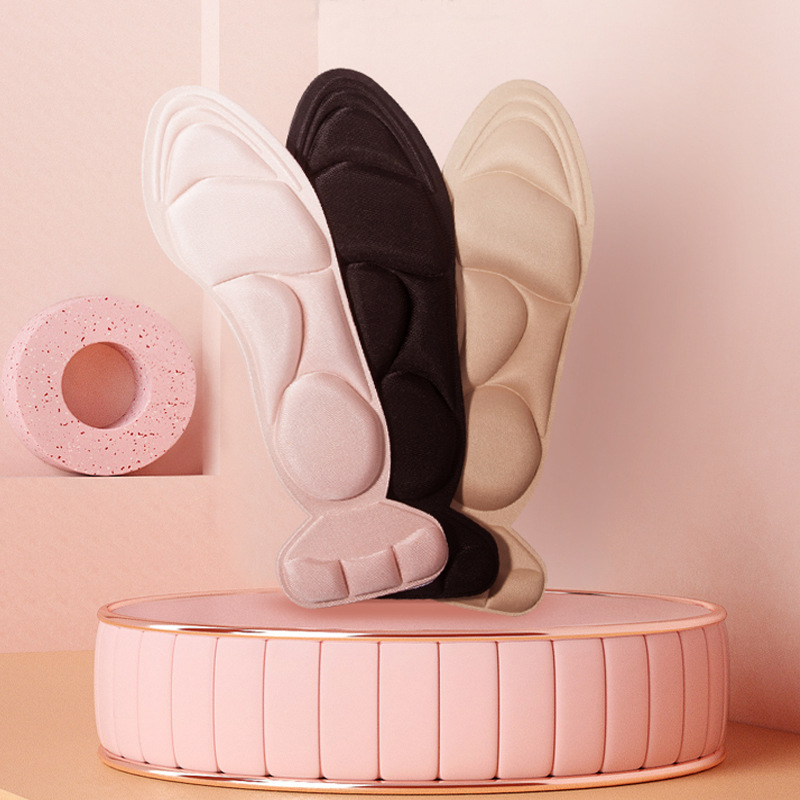 Zapatos de tacón alto anti-caída talón artefacto anti-dolor almohadilla completa zapatos Súper suaves cambio grande pequeño ajuste Plantilla de tamaño medio femenino tacón puntiagudo talón pegatinas