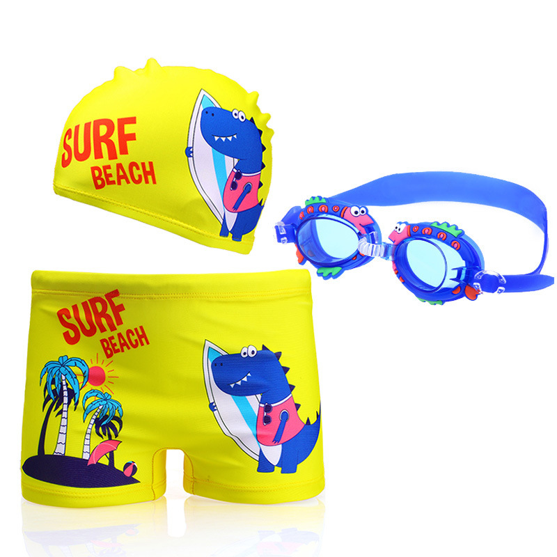 Pantalones de baño para niños, niños, niños, trajes de baño para niños, gorras de baño, gafas de baño para niños, comercio exterior