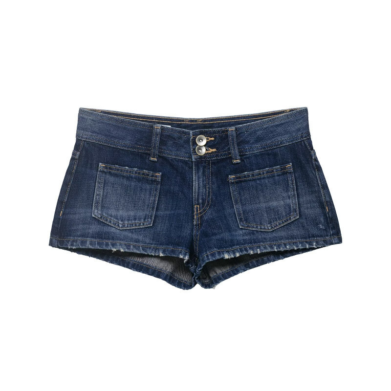 Za Aliexpress Cross-Border Foreign Trade European and American Style Women's Fashion Hot Girl Style Versatile Low-Waist Mini Denim Shorts Za Aliexpress Cross-Border Foreign Trade European and American Style Women's Fashion Hot Girl Style Versatile Low-Waist Mini Denim Shorts
