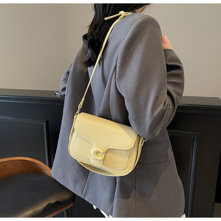 Korean niche fashion handbag for women 2025 new style simple solid color casual small square bag with a sense of high-end crossbody undefined