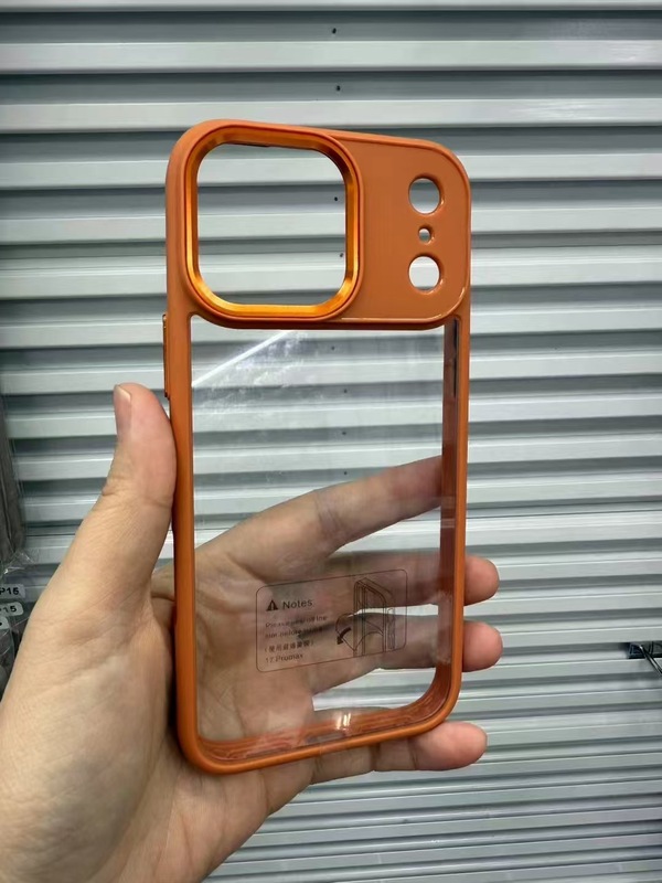 iPhone17promax 携帯電話ケース、ゴールドシールド磁気 Apple 16pro 透明オールインクルーシブ落下防止保護カバーに適しています。|undefined